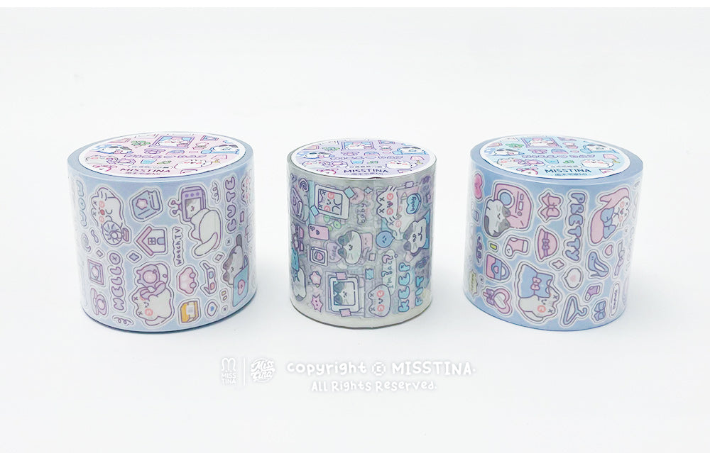 「MISSTINA」週末ホームミステッカーロールテープスターフラッシュサンドフィルムオリジナルハンドブックマットフィルムペーパーカッコーカード